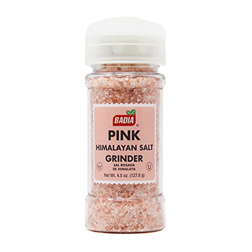 Badia Pink Himalayan Salt Grinder, 4.5 Ounce (Pack of 12)