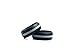 Lucky Rings 3 Pack - Striped Silicone Wedding Band - Silicone Wedding Ring - Middle Line - Blue, Grey, Red - Size 10 (10)
