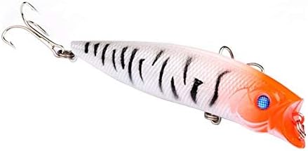 Terzsl Lure Colorful Painted Fish Shape 9cm 3D Eyes Fishing Hard Lure Bait Hooks Tool - # C