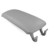 Gray Leatherette Armrest Center Hall Console Cover Cap Lid Latch For Audi A6 2000 2001 2002 2003 2004 2005 2006 by Amazinea
