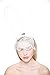 Wowlife Bunny Rabbit Ears Venetian Filigree Lace Veil Costume Masquerade Mask Hairband (White)