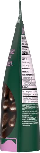 ORCHARD VALLEY HARVEST DARK CHOCOLATE DIPPED ALMONDS, GLUTEN FREE, NON-GMO, STAND UP BAG, NO ARTIFICIAL COLORS, FLAVORS OR PRESERVATIVES 8 OZ (PACK OF 1), ON-THE-GO SNACK FOR THE WHOLE FAMILY