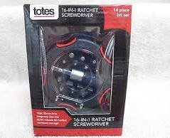 Click Here to See More Images Totes 16- In- 1 Ratchet Screwdriver 14 Piece Bit Set