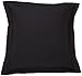 FRESH IDEAS Poplin Tailored Pillow Sham, Euro, Black
