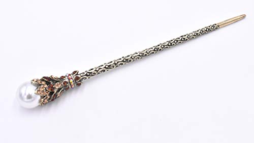 Vintage Rhinestone Pearl Hair Stick Vintage Hair Chopsticks Hairpin Chignon Pin