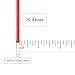 BNTECHGO 20 Gauge Silicone Wire Spool Red 50 feet Ultra Flexible High Temp 200 deg C 600V 20 AWG Silicone Rubber Wire 100 Strands of Tinned Copper Wire Stranded Wire for Model Battery Low Impedance
