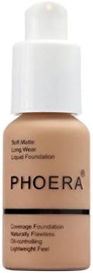 Foundation Liquid,ZycShang Foundation Full Coverage New 30ml PHOERA 24HR Matte Oil Control Concealer Liquid Foundation