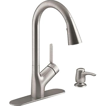 Amazon Com Kohler Setra Single Handle Touchless Pull Down Sprayer