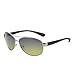 Polarized Gradient Aviator Sunglasses Men Oval Lenses Matte Temple UV400 Blue Yellow