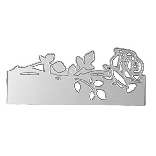 image for AkoMatial Cutting Dies,Rose Pattern Embossing Cutting Dies Tool Stenci