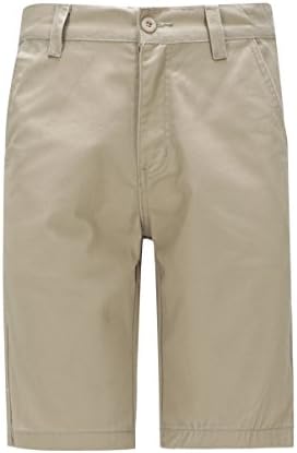 TNM Man's Work/School Uniform Chino Short Pants (30, Khaki)