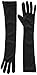Jacobson Hat Company Women's Adult Stretch 18 Inch Long Gloves, Black, One Size