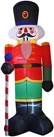 inslife 8 Ft Huge Christmas Inflatable Decoration Nutcracker House Guard Decorations for Indoors Outdoors Yad Home Garden Lawn