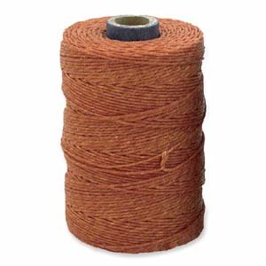 Waxed Irish Linen Crawford Cord 4 Ply 1 Spool LIGHT RUST 420013