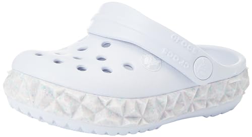 Crocs Unisexe Enfant Crocband Geometric Gltr Band Clog T Sabots, Dreamscape, 19/20 EU