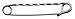 Perri's Silver Twisted Stock Pin, Large