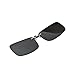 Polarized Uv Clip on Silver Reflective Lens Sunglasses for Metal Frame with Case