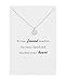 Zealmer 14K White Gold Plated Infinity Heart Pendant Necklace for Women