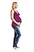 Kindred Bravely Ultra Soft French Terry Nursing Tank Top for Maternity / Breastfeeding (Berry, Large)