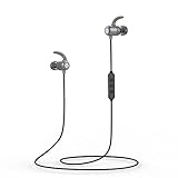 iClever Bluetooth Headphones, Wireless Earbuds with Stereo Music, 10 HOURS Playtime, Magnetic Connection, CVC 6.0 Noise Cancelling, Waterproof Sports Headphones for iPhone X