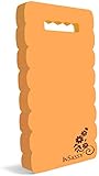 InSassy Garden Kneeler Pad - Kneeling Mat for Gardening Baby Bath Yoga Exercise & Prayer - High Density Foam Knee Pad for Work, Orange (Large - 18 x 8 1/4 x 4/5 Inches)