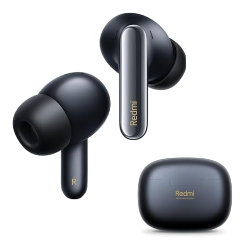 XIAOMI Redmi Buds 6 Pro Black - 36h Akkulaufzeit, Triple-Treiber Hi-Fi Klang, 55dB ANC, 20 ANC-Level, 3 Transparenzmodi, Immersives 3D-Audio, Bluetoot