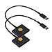 High Quality 8 pin Lightning to 30 pin Charge & Sync Cable Adapter Converter for Apple iPhone 6/6 Plus/5s/5c/5/4s/4/3/3G ,iPad and iPod - 2pk (black black)