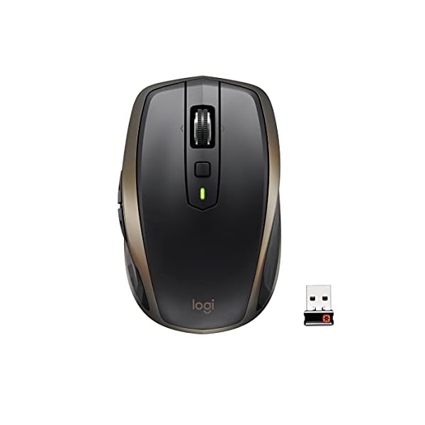 Logitech MX Anywhere 2 Wireless Mouse, Amazon Exclusive, Bluetooth and 2.4GHz Connection via Unifying USB Receiver, 4000…