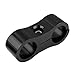 6PCS AN6 6AN Billet Aluminum Fuel line Mounting Hose Separator Clamp for Fuel Line, Oil Hose, Brake Line, Water Pipe, Gas Line black