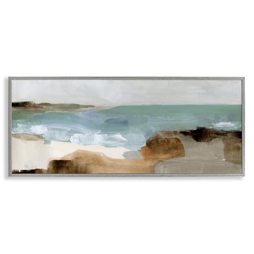 Stupell Industries Abstract Ocean Wave Landscape Muddy Earth Tones, Designed by…