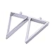 10pcs 35x22mm Triangle Framework zinc Alloy Accessories,Open Back Pendant,Resin Mould,Silver Plated