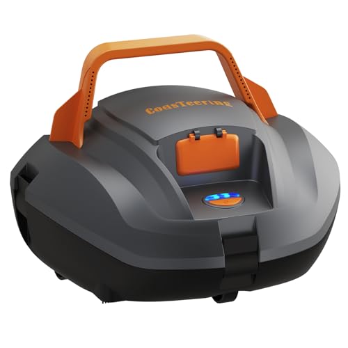 (2026 Upgrade) CoasTeering Pool Vacuum Robot, 120-Min Runtime, Powerful Dual-Motor, Adjustable Cleaning Path, Cordless Robotic Pool Cleaner Robot for Above Ground Pool and Flat Pools Up to 850 Sq.ft