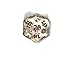 Clear with Dark Red Numbers d20 Initiative Advantage Die for Role-Playing Games. 20 Sided RPG Dice