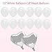 Bride to BE Balloon, 28Pcs, Latex Baloons for Bridal Shower Bachelorette Party Decor Kit(Silver)
