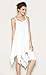 R.Vivimos® Womens Spaghetti Straps Asymmetrical Hem Sexy Short Sun Dress Large White