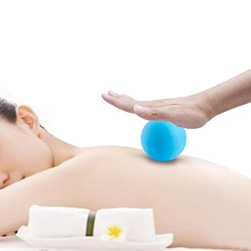 BINGONE Massage Lacrosse Balls 2 Pack,Massage Roller Therapy Ball for Myofascial Release,Deep Tissue Muscle Recovery,Foot,Back Neck Spine Shoulder,Trigger Point,Yoga Therapy(Blue,Red)