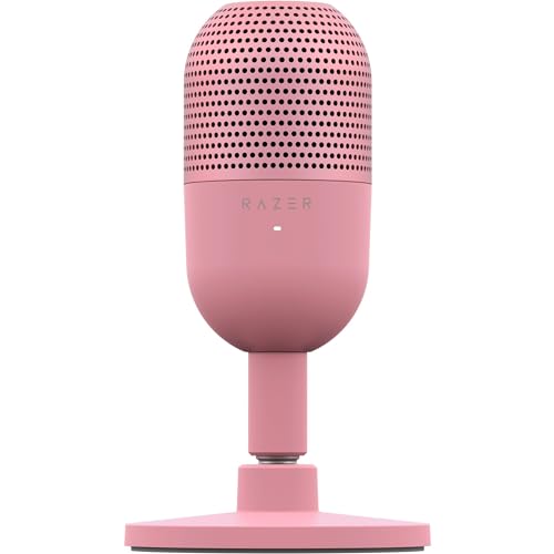Razer Seiren V3 Mini - Ultrakompaktes USB-Mikrofon (14mm Supernieren Kondensatormikrofon, Tap-to-Mute-Sensor mit LED-Anzeige, integrierter Stoßdämpfer, Plug-and