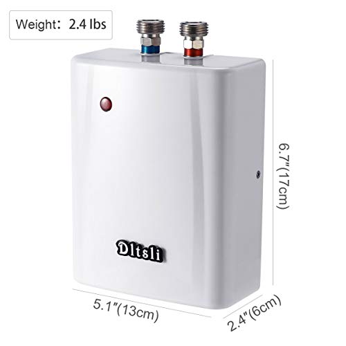 240V 5.5KW Extra Mini Electric Instant Tankless Water Heater for Wash Basin Kitchen Bathroom Sink