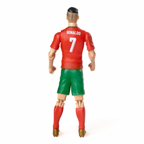 Sockers - Cristiano Ronaldo - Jugador de la SELECCIÓN Portuguesa- Figura de acción de 20 cm - Juguete articulado- fanáticos del Futbol - Regalo para niños Futbol - (CR7)