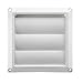 Lambro 1475W White Plastic Louvered Vent, 3-Inch