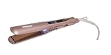 Silky Touch Premium Platinum LCD professional Flat Hair Iron Ceramic Ionic Digital Straightener Styling Iron, Dual-Plate Technology Anion Generator , Ceramic, 450Â°F Salon Heat