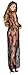Dreamgirl Women's Lace Sheer Peignoir Gown and Lace G-String Set, Black, Medium