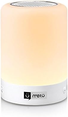 Portable Wireless Bluetooth Speaker Color LED Touch Control Bedside Lamp with FM Radio Lamp / Support TF Card / Hands-free Speakerphone / Color Transformation Light