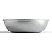 Basis Pet Made in The USA Low Profile Stainless Steel Cat Dish, 2 Pack