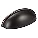 Amazer Cabinet Handle Pulls, Oil Rubbed Bronze Traditional Cabinet & Furniture Knobs Hardware Bin Cup Drawer Handle Pull - 3.07