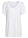 Floerns Women's Solid V Neck Short Sleeve Casual Tee Shirt Top White M