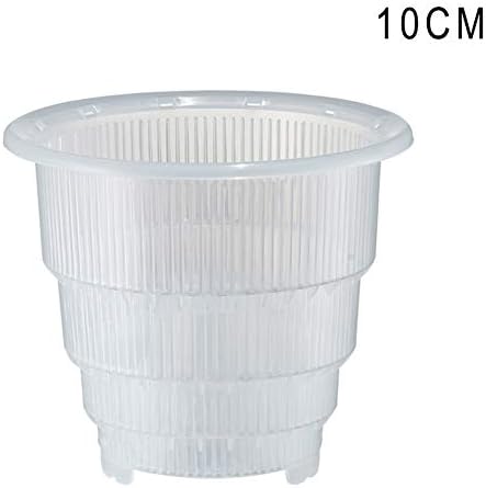 Percetey Plastic Mesh Pot Orchid Flower Planter with Ventilation holes on both sides,bottom hole,root guide groove,Container Home Gardening Decor.food grade PP,corrosion resistant