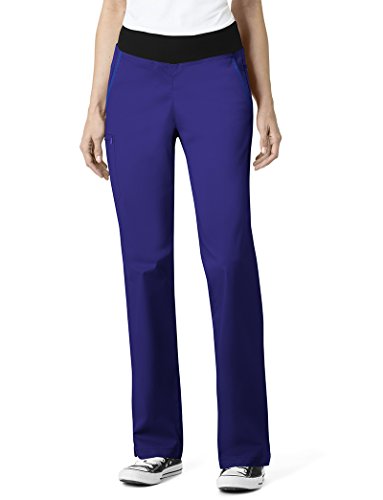 WonderWink Women's Pull On Pant Pants, Grape, SM