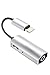 VANMASS 3.5 mm Headphone Jack Adapter, 2in1 Headphone Adapter with Charging Port Aux Splitter Charge, 48 kHz Audio Earphone Adapter, Support Remote Control, Compatible with Phone X/8/8P/7/7P (Silver)
