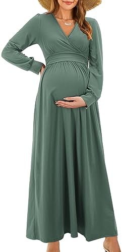 long sleeve maternity dress amazon NWT Black Square Neck Long Sleeve Midi Maternity Dress